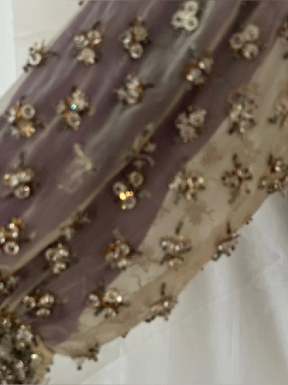 60s Couture Beaded Evening Top Heavy Crystal Embellishment Silk Cropped Italy S - Picture 13 of 13